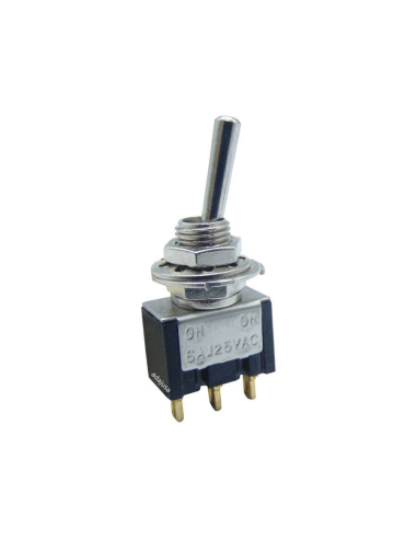 Mini interrutor basculante 2A-250V ON-OFF-ON
