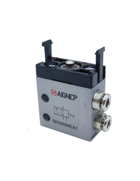 Limit switch pneumatic 3/2 NC side fittings diameter 4 mm- Aignep | ADAJUSA | price