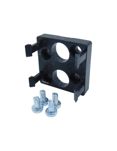Black long cam selector with 3 positions and strut valve: 3/2 NC side fittings Ø 4 mm - Aignep - ADAJUSA