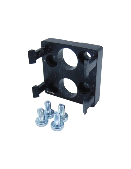 Black long cam selector with 3 positions and strut valve: 3/2 NC side fittings Ø 4 mm - Aignep - ADAJUSA