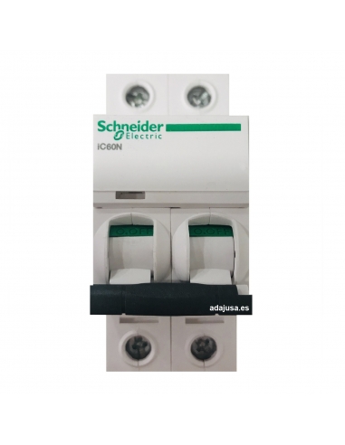 Magnetotérmico 2 polos 32A (2x32A) IC60N C 6kA - Schneider