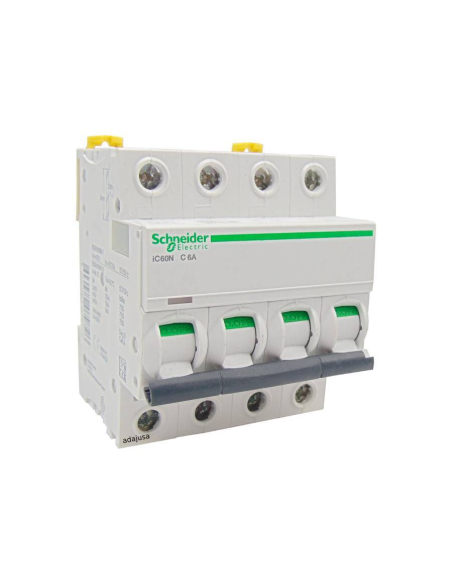 Magnetotérmico 4 polos 16A (4x16A) IC60N C 6kA - Schneider