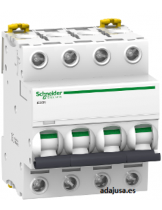 MCB circuit breaker 4 poles 32A (4x32A) IC60N C 6kA - Schneider