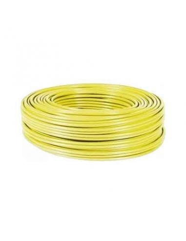 Cable flexible unipolar 0.5mm2 color amarillo Adajusa