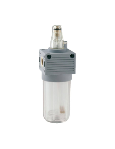 Lubrificador 1/4 Manual de tecnopolímero serie FRL Mini  - Aignep