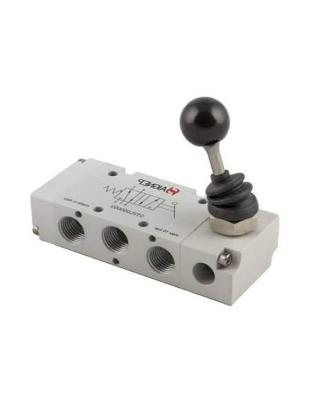 Manual lever valve 1/8 5/3 positions open centers 90 degree lever Aignep: ADAJUSA : price