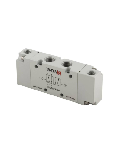 Válvula pneumática 1/8 5 vias 3 posições centros de pressão - Aignep