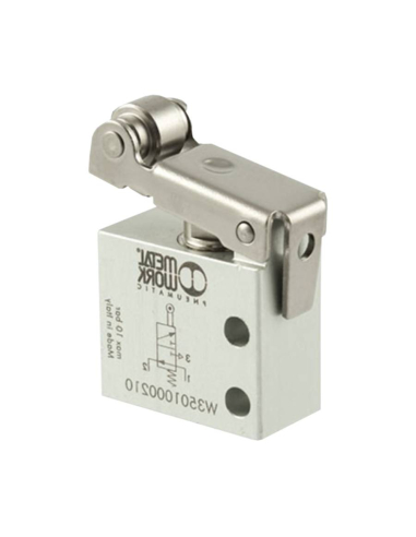 Limit Switch lever roller 3/2 NC diameter M5 rear fittings - Metal Work
