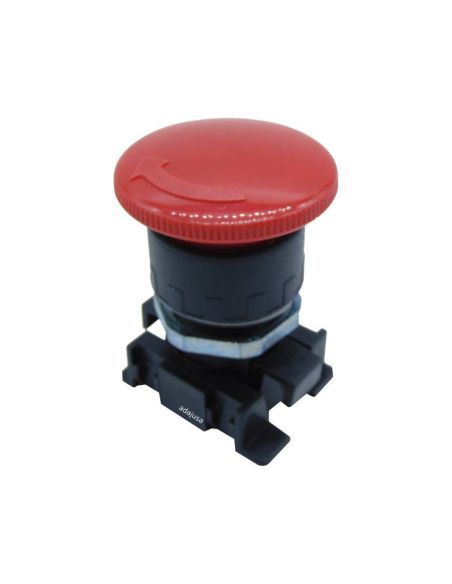 Pneumatic emergency pushbutton diameter 22.5 fittings 4mm Metal Work | ADAJUSA