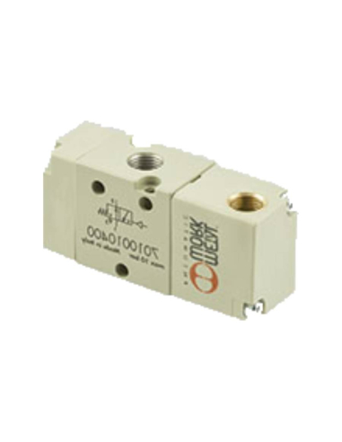 Pneumatic valve 1/4 3-way monostable closed NC  - Metal Work