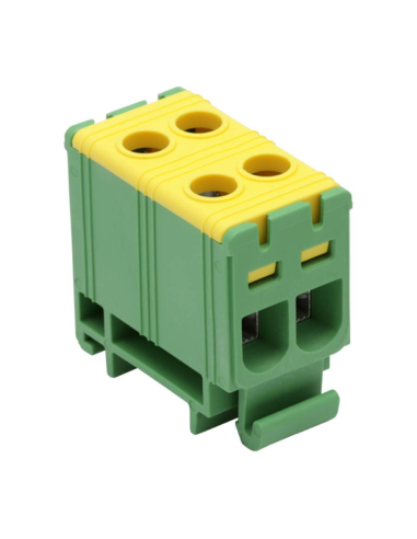 Branch terminal 1 pole 4x1.5-16mm Green/Yellow