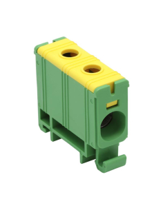Borne de derivación 1 polo 2x2.5-35mm2 Verde/Amarillo