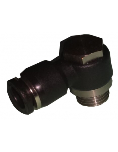 Racor orientable 1 cuerpo 1/8 tubo diámetro 4  - ADAJUSA