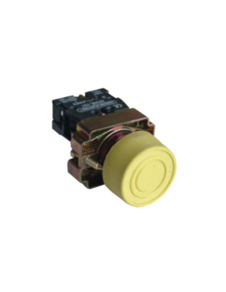 Metal electric push button with yellow rubber protection BP51 | ADAJUSA | price