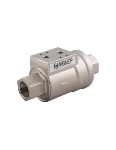 Válvula coaxial de corte, con actuación neumática |Adajusa