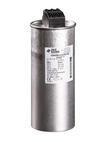 Capacitor trifásico para correção do fator de potência 20kvar 440V