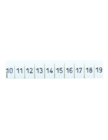 Tira de 10 marcadores para terminais 10-19 Série TSKA