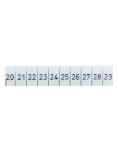 Tira de 10 señalizadores para bornas 20-29 Serie TSKA|ADAJUSA