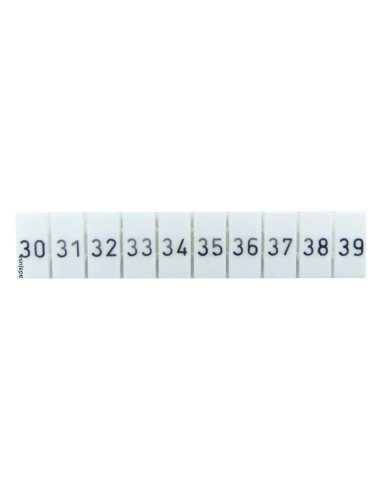 Tira de 10 marcadores para terminais 30-39 Série TSKA