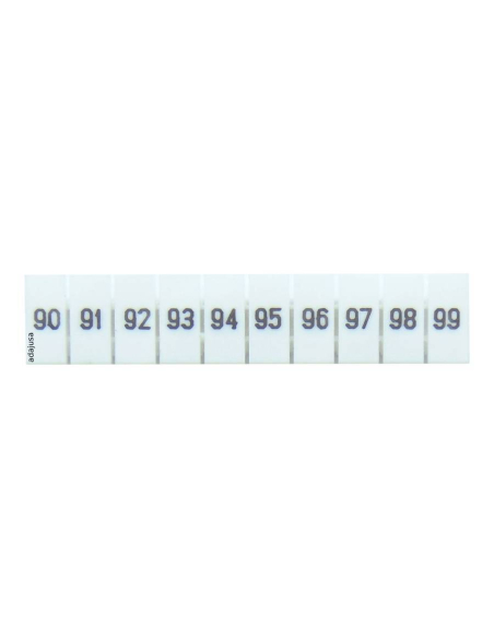 Tira de 10 señalizadores para bornas 90-99 Serie TSKA|ADAJUSA