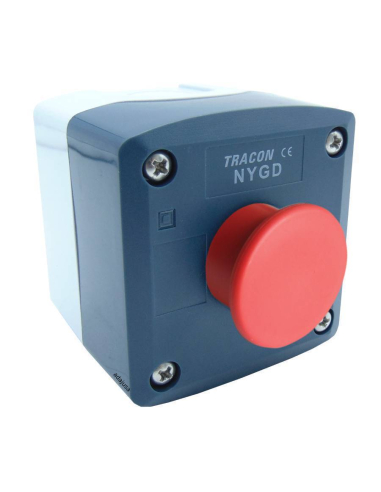 Caja con pulsador de parada tipo seta Ø40 completa - Serie NYG| Adajusa