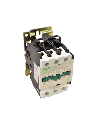 Three-phase contactor 40A 24Vac auxiliary contact NO NC Series TR1D