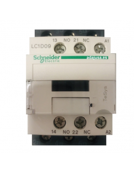 Three-phase contactor 9A coil 230Vac - Schneider
