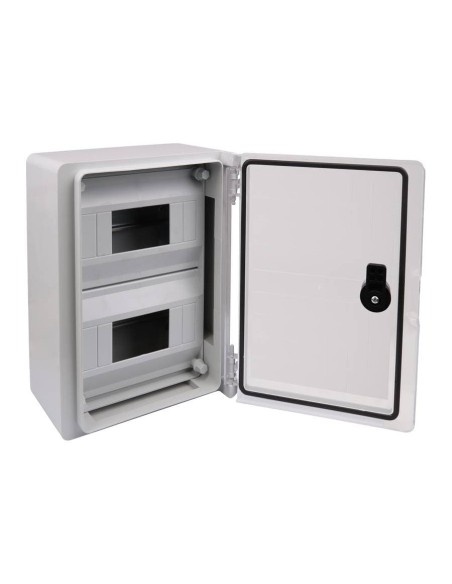 Armario 600x400x200mm en ABS puerta transparente y chasis frontal Serie TME|adajusa