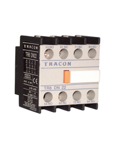 Bloco 4 contatos frontais 1NO 3NC para contatores da série TR1D/TR1E