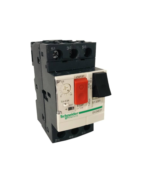 Disyuntor guardamotor 1,6 a 2,5 A tipo GV2 Scheneider|adajusa