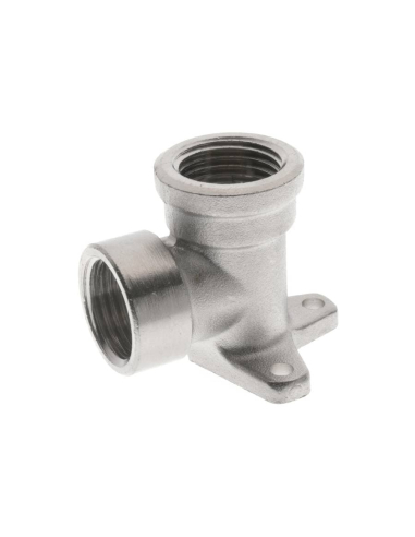 90º female 1/2 metal elbow fitting with fixing - Aignep