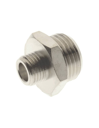 Macho de redução cilíndrica 1/8 - 1/4 latão - Aignep