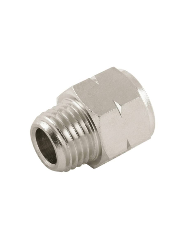 Adaptador para conexão 1/4 fêmea NPTF - macho cilíndrico - Aignep