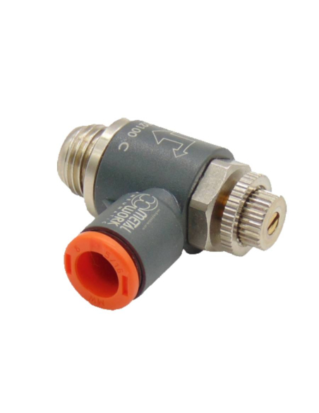 Regulador orientable bidireccional 1/8 tubo diámetro 4 - Metal Work|adajusa