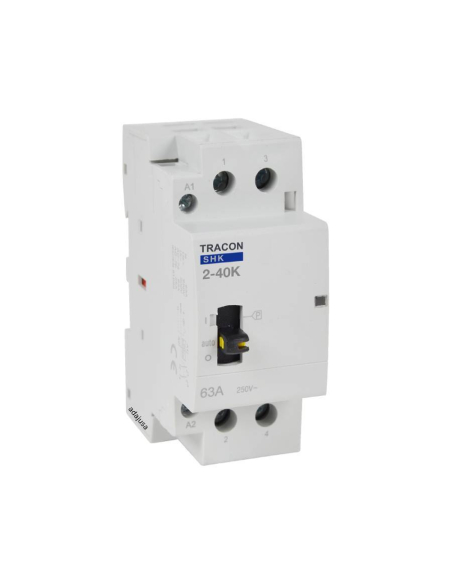 Contactor modular 40A 2Polos abiertos 230Vac - Tracon  | Adajusa