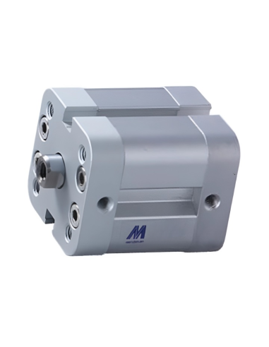 Cilindro pneumático compacto 80x40mm haste de dupla ação INOX ISO 21287 - Mindman