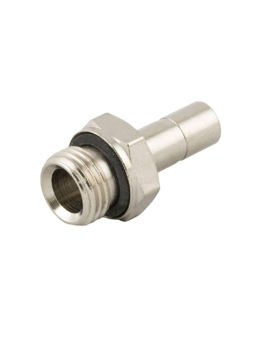 Adaptador automático macho cilíndrico de M5 para tubo 6 mm- Aignep