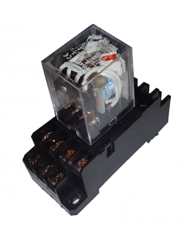 Relay 4 contacts 24Vdc with light indication