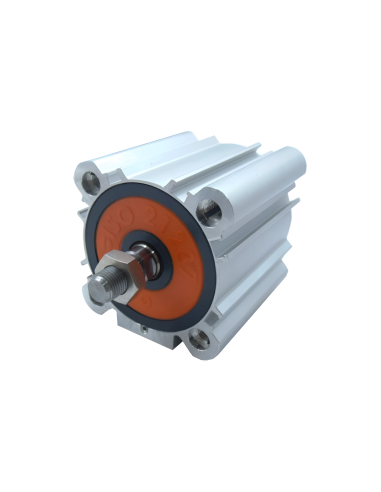 Compact pneumatic cylinder 80x75mm double acting ISO 21287 - Metal Work