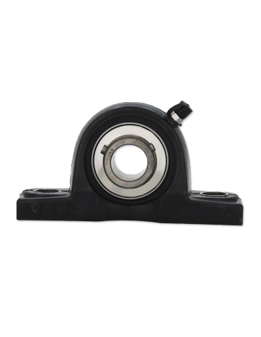 Apoio de pé termoplástico com rolamento INOX eixo 40mm SSUC-208 - ISB