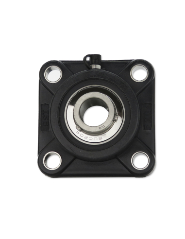 Square thermoplastic support with INOX bearing 25mm shaft SSUC-205 - ISB
