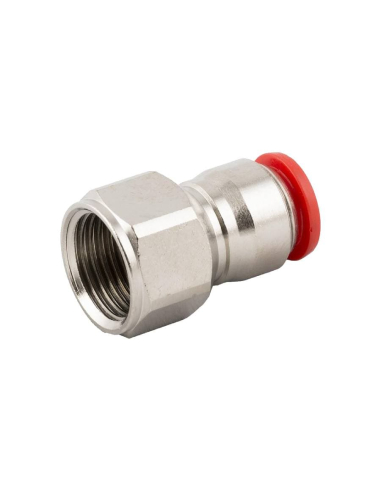 Racor recto hembra roscado 3/8 - 12 latón Serie 50000 - Aignep