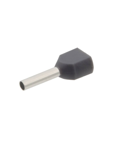 Saco com 100 ponteiras duplas pré-isoladas de 4 mm