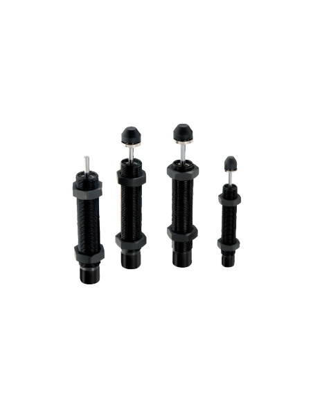 Hydraulic shock absorber with adjustable stop M25x1.5 stroke 25mm SFC2525 | Aignep | Adajusa