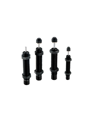 Amortecedor hidráulico com batente ajustável M25x1.5 curso 40mm SFC2540 - Aignep