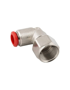 Female cylindrical adjustable elbow fitting 3/8 tube 8mm Series 50000 - Aignep | ADAJUSA