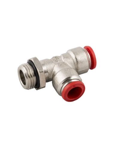 Racor T orientable con rosca lateral M5 tubo 6 Serie 50000 - Aignep | Adajusa