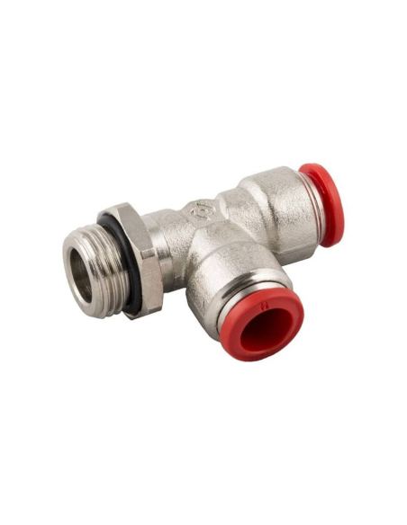Racor T orientable con rosca lateral 3/8 tubo 8 Serie 50000 - Aignep | Adajusa