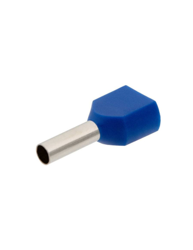 Saco de 10 ponteiras duplas pré-isoladas de 16mm