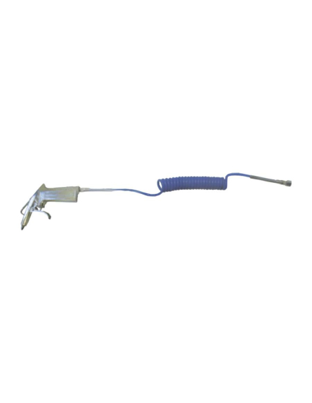Aluminum blow gun with 1/4 male threaded spiral - Aignep| ADAJUSA